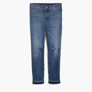 J.Crew Mercantile Slim Boyfriend Jean with distressed details